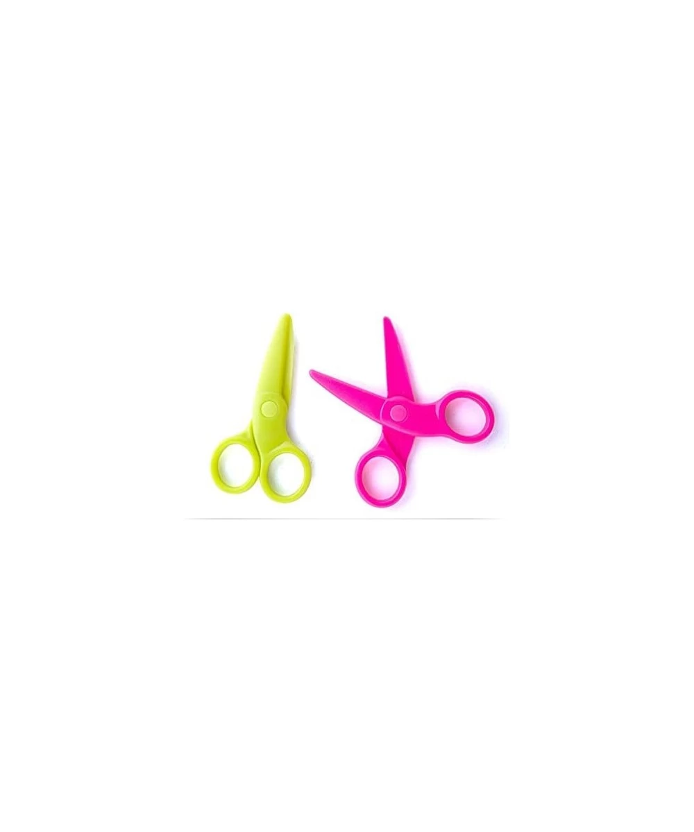 24 Pack Toddler Scissors school supplies for kids scissors Safety Scissors For Kids Plastic Children Safety Scissors Dual-Col...