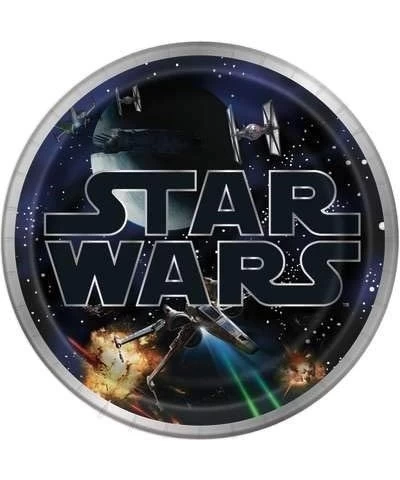 Star Wars Classic Birthday Party Supplies Pack For 16 Guests With Plates Napkins Table Cover 152 Stickers and an Exclusive Po...