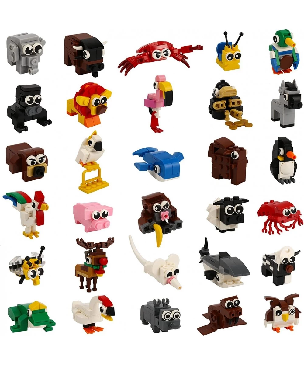 30 in 2 Mini Animal Building Blocks Toy Set Animals Figures Stem Toys Party Supplies Gifts Party Favor for Kids Goodie Bags B...