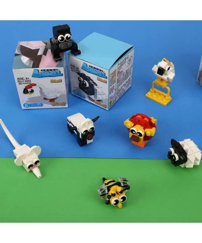 30 in 2 Mini Animal Building Blocks Toy Set Animals Figures Stem Toys Party Supplies Gifts Party Favor for Kids Goodie Bags B...