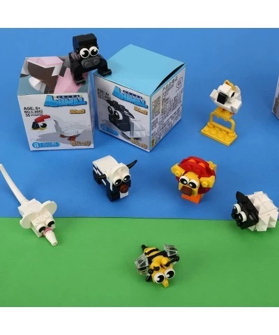 30 in 2 Mini Animal Building Blocks Toy Set Animals Figures Stem Toys Party Supplies Gifts Party Favor for Kids Goodie Bags B...