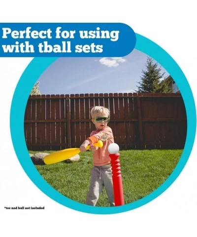 Toddler & Little Kids Big Barrel Plastic T Ball Baseball Bat | Durable Lightweight Construction with Oversized Barrel for Beg...