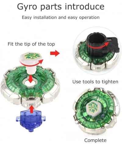 Bey Battling Top Burst Gyro Toy Set Battling Game Toys 2 Launchers 4 Spinning Tops High Performance Tops with Launcher and Ar...