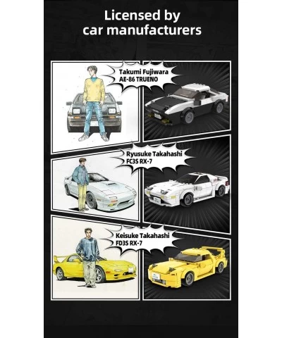 dOMOb Mazda RX-7 FC3S – Initial-D 25-th Anniversary – CADA Bricks Toys for 8+ Age Kids & Adults – Realistic Car Model 1:24 Si...