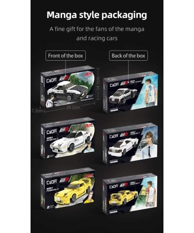 dOMOb Mazda RX-7 FC3S – Initial-D 25-th Anniversary – CADA Bricks Toys for 8+ Age Kids & Adults – Realistic Car Model 1:24 Si...