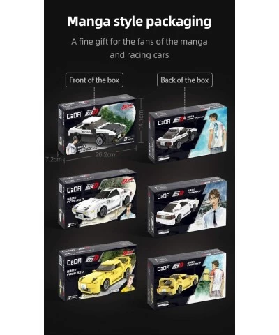 dOMOb Mazda RX-7 FC3S – Initial-D 25-th Anniversary – CADA Bricks Toys for 8+ Age Kids & Adults – Realistic Car Model 1:24 Si...