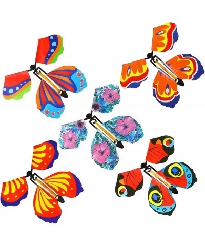 Magic Flying Butterfly Card Surprise Wind Up Butterfly in The Book Rubber Band Powered Magic Fairy Flying Toy Great Surprise ...