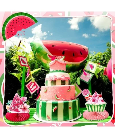 10 Pcs Watermelon Party Decorations Pink Table Centerpieces Birthday Summer Fruit Supplies for Girls Baby Shower Wedding $13....