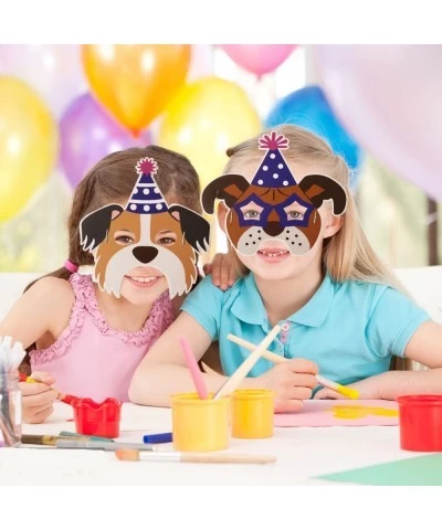 24 Packs Dog Birthday Masks Party Favors for Kids-Dog Puppy Theme Birthday Party Supplies Puppy Cosplay Mask Paper Mask Baby ...