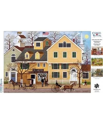 Charles Wysocki - The Bookstore - 300 Large Piece Jigsaw Puzzle $18.23 Jigsaw Puzzles