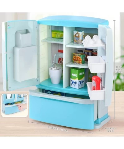 Toy Refrigerator Fridge with Ice Dispenser for Kids Kitchen Appliances Toys Kids Kitchen Accessories Set Pretend Kitchen Play...