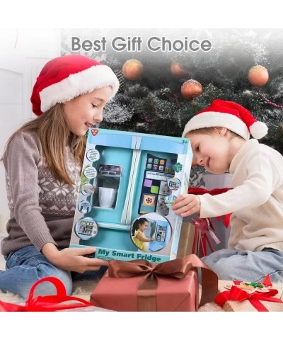 Toy Refrigerator Fridge with Ice Dispenser for Kids Kitchen Appliances Toys Kids Kitchen Accessories Set Pretend Kitchen Play...