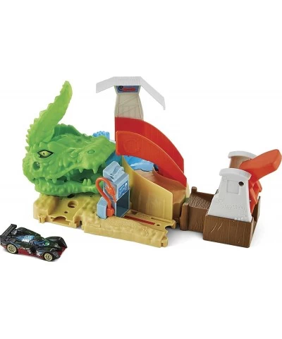 Toxic Gator Attack Playset with 1 Car Adjustable Launcher with Multiple Attack Options Connects to Other Sets Gift for Kids 4...