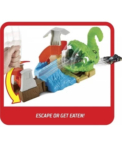 Toxic Gator Attack Playset with 1 Car Adjustable Launcher with Multiple Attack Options Connects to Other Sets Gift for Kids 4...