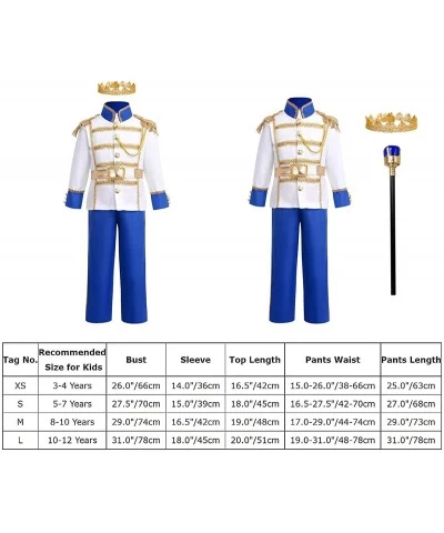 Boys Prince Charming Costume Prince Dress up Medieval Royal Prince Outfit Costume for Toddler Kid Boy Halloween Cosplay $32.2...