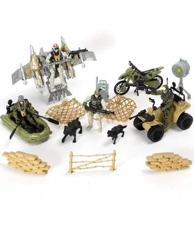 US Army Men Action Figures Play Set Toy Soldiers with Military Weapons Accessories for Kids Boys $40.54 Action Figures