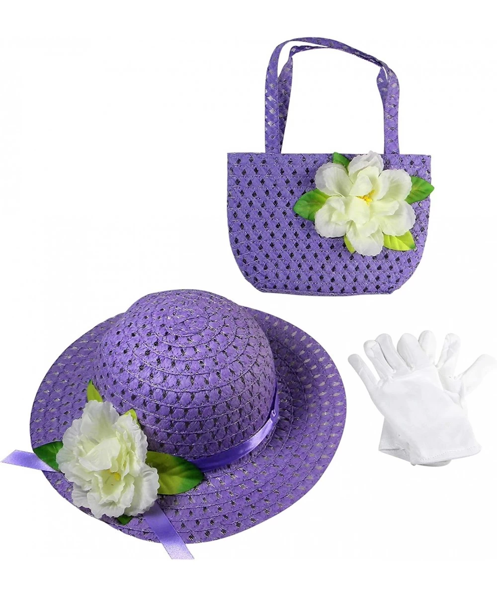 Girls Tea Party Dress Up Play Set with Sun Hat Purse and White Gloves $35.26 Dress-Up Toy Purses