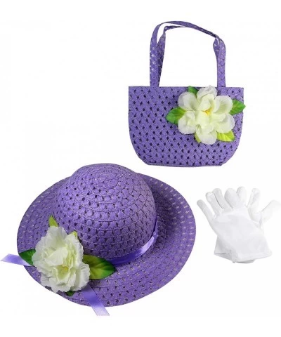 Girls Tea Party Dress Up Play Set with Sun Hat Purse and White Gloves $35.26 Dress-Up Toy Purses