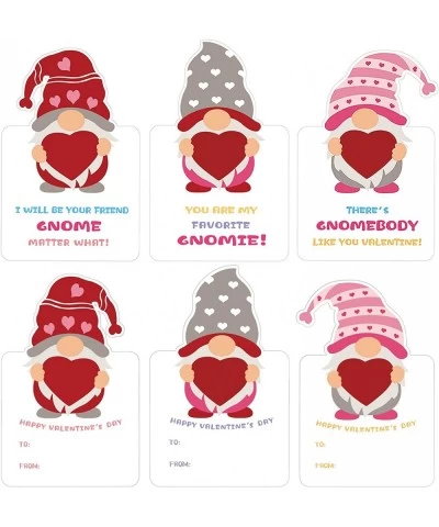 Valentines Day Cards for Kids - Valentines Day Gifts for Kids - Gnomes Heart Erasers Valentine Card 24 Pack - Valentine's Day...