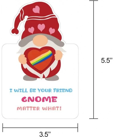 Valentines Day Cards for Kids - Valentines Day Gifts for Kids - Gnomes Heart Erasers Valentine Card 24 Pack - Valentine's Day...