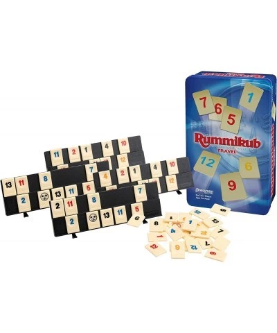 Rummikub in Travel Tin - The Original Rummy Tile Game Blue (B07GLGBW9X) $21.43 Domino & Tile Games