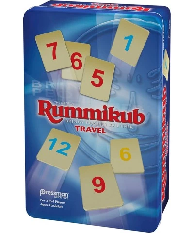 Rummikub in Travel Tin - The Original Rummy Tile Game Blue (B07GLGBW9X) $21.43 Domino & Tile Games