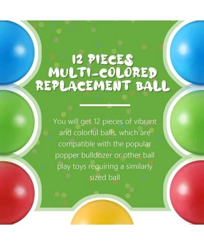 Multi-Colored Replacement Toy Balls Crush Proof Bulldozer Balls Soft Plastic Air-Filled Ocean Balls for 1.75 Inch Balls Toys ...