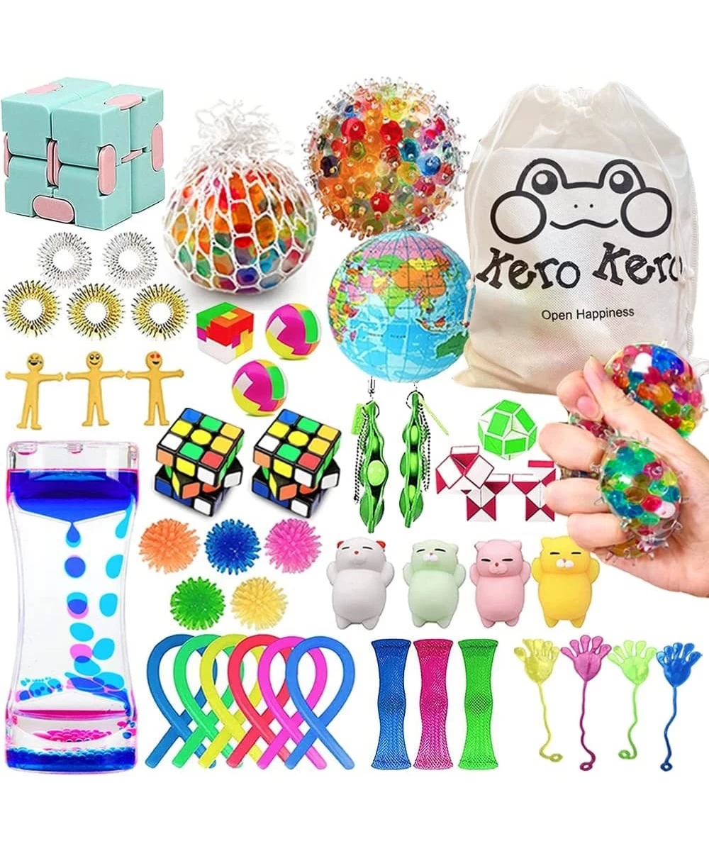 KEROKERO Fidget Toys Pack 44pcs Fidget Pack Anxiety-Relief Stress Toys Fidget Pack Cheap Fidgets for Girls Boys Treasure Box ...