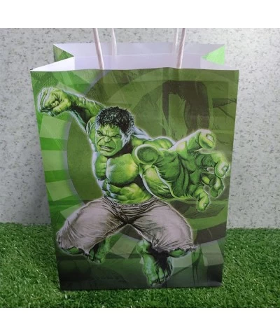 12pcs Hul Party Supplies Gift Bags Super Hero Paper Candy Bags Birthday Party Favors for Boys Girls green $22.42 Kids' Party ...