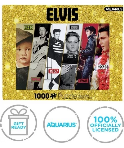 Elvis Presley Timeline 1000 Piece Jigsaw Puzzle $33.45 Jigsaw Puzzles