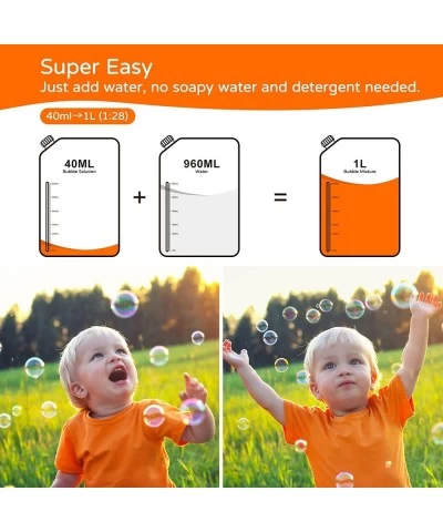 Big Giant Bubble Solution Refill: Up to 1L Concentrated Solution for Giant Bubble Wand and Bubble Machines Guns Water Toys Pa...