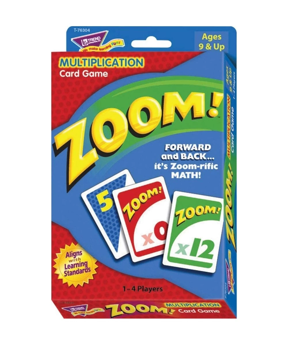 TREND ENTERPRISES: Zoom! Multiplication Card Game Use Addition Skills Build Multiplication Skills Test Probability Surprise C...