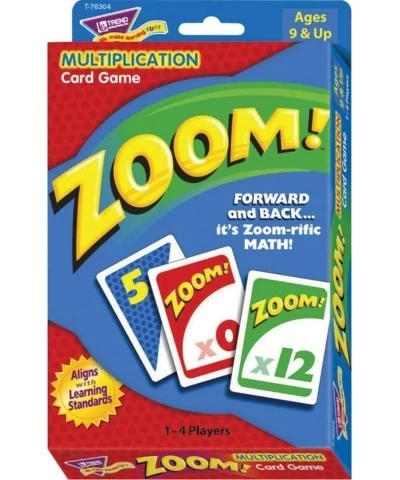 TREND ENTERPRISES: Zoom! Multiplication Card Game Use Addition Skills Build Multiplication Skills Test Probability Surprise C...