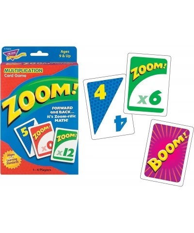 TREND ENTERPRISES: Zoom! Multiplication Card Game Use Addition Skills Build Multiplication Skills Test Probability Surprise C...