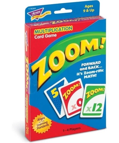 TREND ENTERPRISES: Zoom! Multiplication Card Game Use Addition Skills Build Multiplication Skills Test Probability Surprise C...