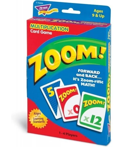 TREND ENTERPRISES: Zoom! Multiplication Card Game Use Addition Skills Build Multiplication Skills Test Probability Surprise C...