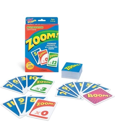 TREND ENTERPRISES: Zoom! Multiplication Card Game Use Addition Skills Build Multiplication Skills Test Probability Surprise C...