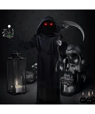 Holiday Grim Reaper Costume Halloween Party Dress Up Scary Halloween Grim Reaper Robe Costume Halloween Costume Boy $28.04 Ki...