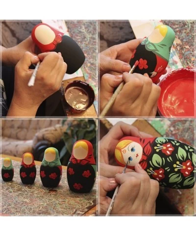 DIY Unpainted Nesting Dolls Set 5 pcs $33.13 Nesting Dolls