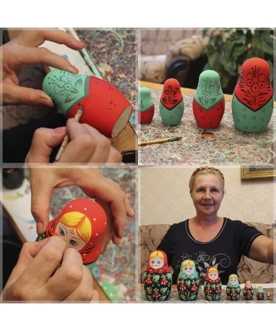 DIY Unpainted Nesting Dolls Set 5 pcs $33.13 Nesting Dolls