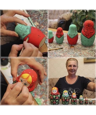 DIY Unpainted Nesting Dolls Set 5 pcs $33.13 Nesting Dolls