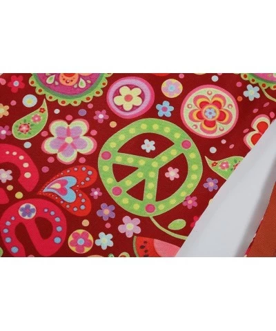 Girls Hippie Costume 60s 70s Cosplay Disco Party Dress Peace Loving Outfit $39.11 Kids' Costumes