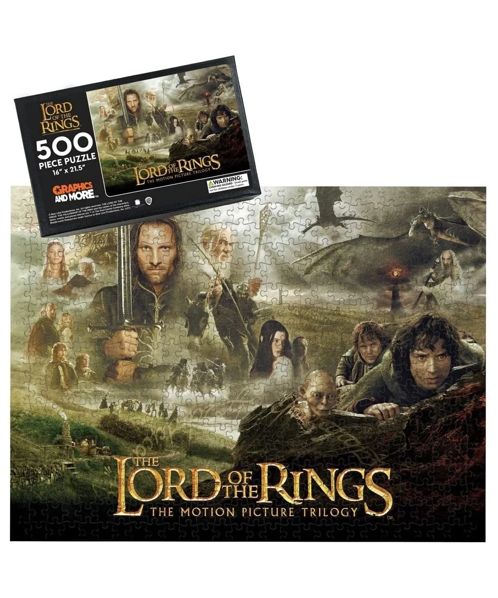 The Lord of The Rings Trilogy 500 Piece Jigsaw Puzzle for Adults 16" L X 21.5" W $42.40 Jigsaw Puzzles