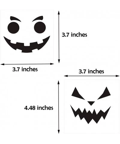 Halloween Pumpkin Decorating Stickers Etching Pumpkin Template Kits Props Make Your Own Jack-O-Lantern Face Craft Decals Part...