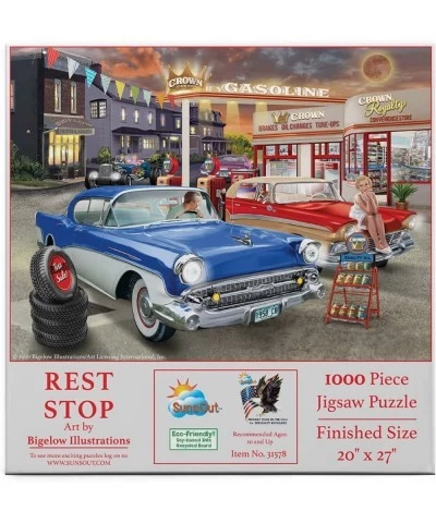 Rest Stop 1000 pc Jigsaw Puzzle $33.44 Jigsaw Puzzles