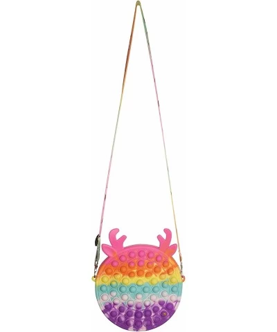 Pop Fidget Shoulder Bag Toys - Colorful Rainbow Big Pop Bag Toy Bubble Popping Sensory Toy Birthday Party Supplies School Bac...