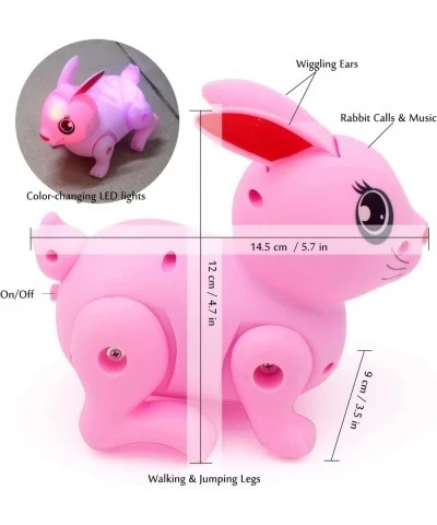 Cute Electric Rabbit Electronic Pets Animal Bunny Hare Toys Jump Led Light Music Kids Birthday Gifts (Pink) $22.96 Electronic...