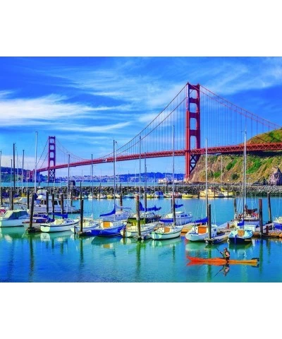 Puzzles Golden Gate Bridge - 1000 Piece Jigsaw Puzzle $34.45 Jigsaw Puzzles