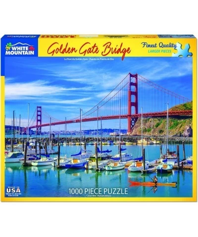 Puzzles Golden Gate Bridge - 1000 Piece Jigsaw Puzzle $34.45 Jigsaw Puzzles