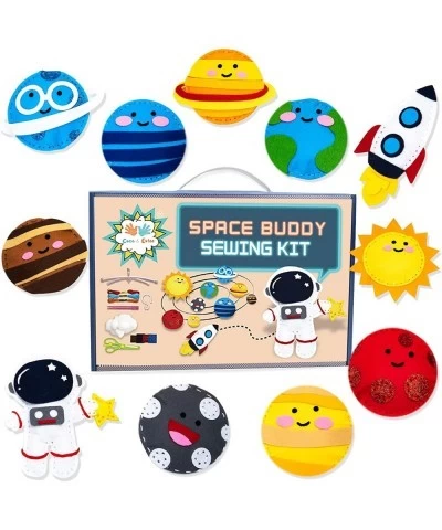 Coco&Estee Solar System Mini Sewing Kit for Kids Ages 7+ 11 Make Your Own Stuffed Animal Kit Projects Kids Sewing Kit for Beg...